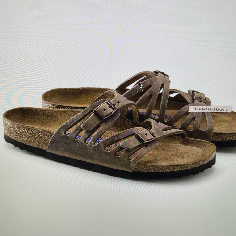 Birkenstock Granada Tobacco Soft Footbed New Size 36